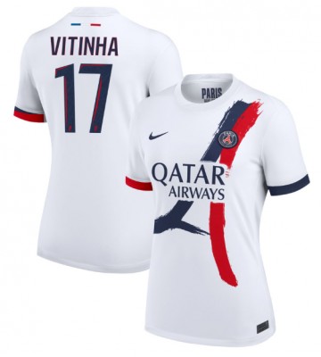 Paris Saint-Germain Vitinha #17 Udebanetrøje Dame 2024-25 Kort ærmer